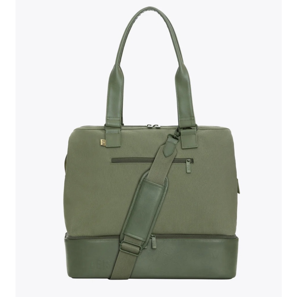 BÉIS The Mini Weekender in Olive (NWT)